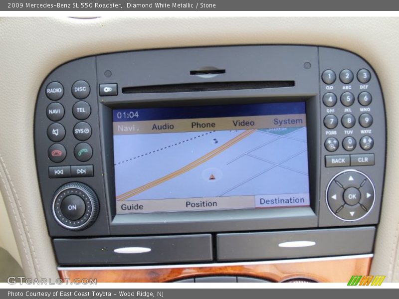 Diamond White Metallic / Stone 2009 Mercedes-Benz SL 550 Roadster