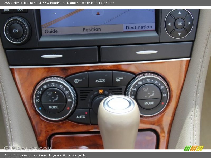 Diamond White Metallic / Stone 2009 Mercedes-Benz SL 550 Roadster