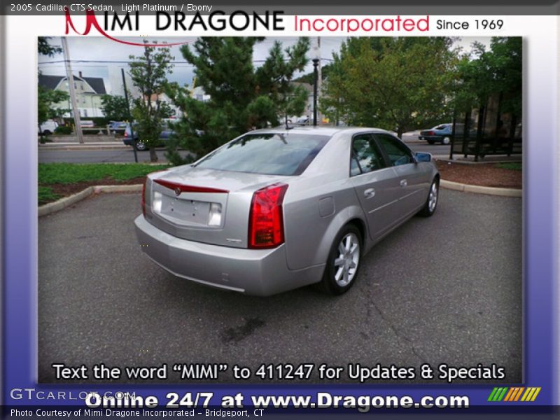 Light Platinum / Ebony 2005 Cadillac CTS Sedan