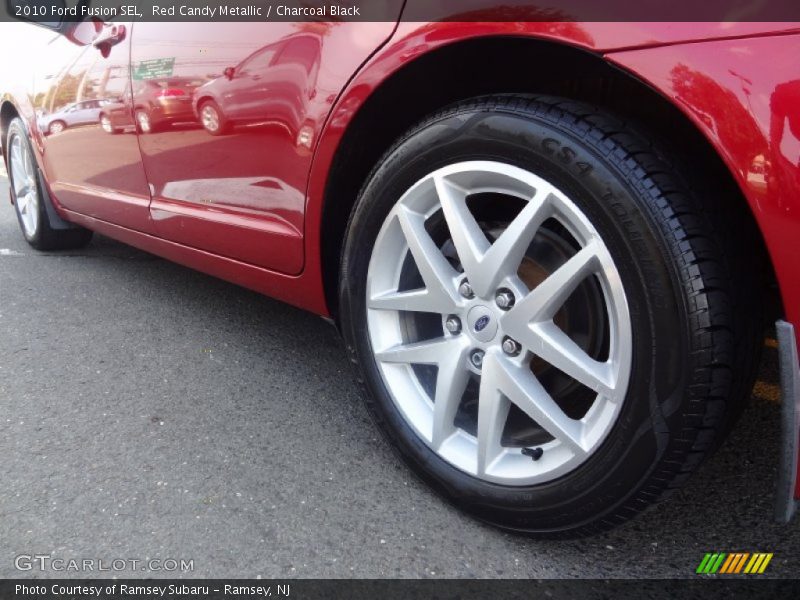 Red Candy Metallic / Charcoal Black 2010 Ford Fusion SEL