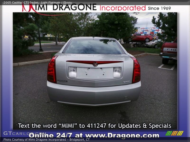 Light Platinum / Ebony 2005 Cadillac CTS Sedan