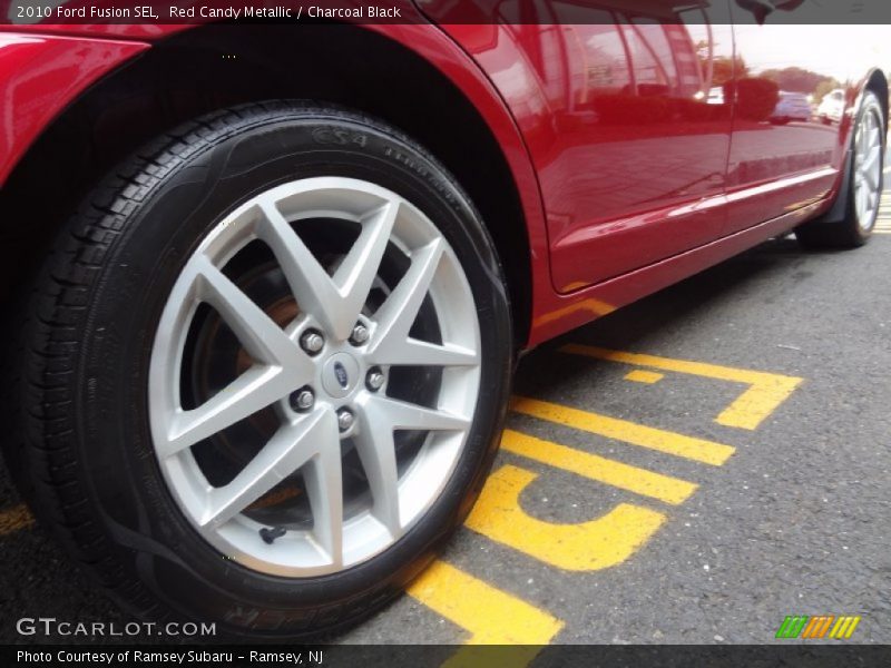 Red Candy Metallic / Charcoal Black 2010 Ford Fusion SEL