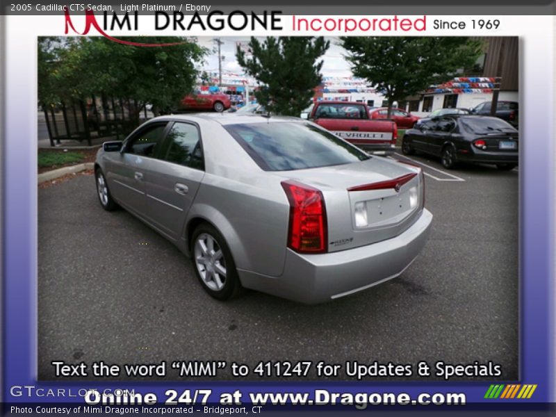 Light Platinum / Ebony 2005 Cadillac CTS Sedan