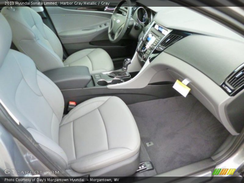 Harbor Gray Metallic / Gray 2013 Hyundai Sonata Limited