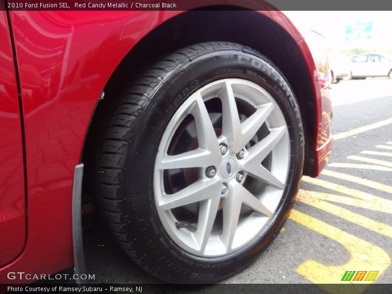 Red Candy Metallic / Charcoal Black 2010 Ford Fusion SEL