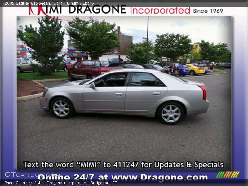 Light Platinum / Ebony 2005 Cadillac CTS Sedan