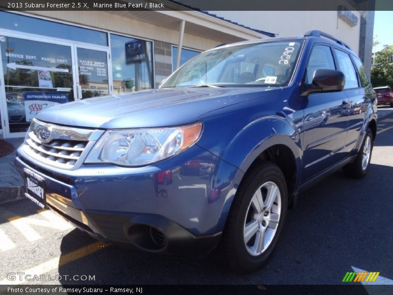 Marine Blue Pearl / Black 2013 Subaru Forester 2.5 X