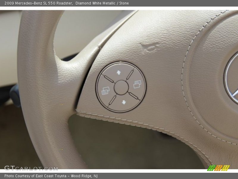 Diamond White Metallic / Stone 2009 Mercedes-Benz SL 550 Roadster