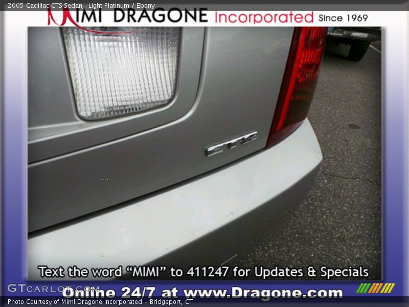 Light Platinum / Ebony 2005 Cadillac CTS Sedan