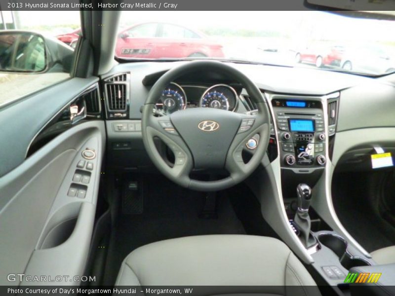 Harbor Gray Metallic / Gray 2013 Hyundai Sonata Limited