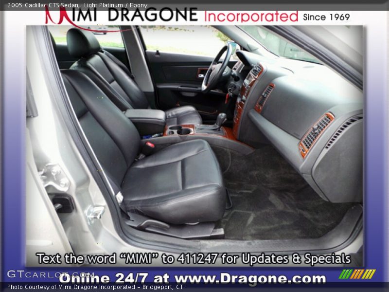 Light Platinum / Ebony 2005 Cadillac CTS Sedan