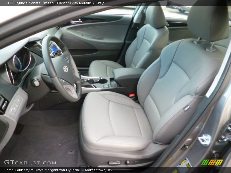 Harbor Gray Metallic / Gray 2013 Hyundai Sonata Limited