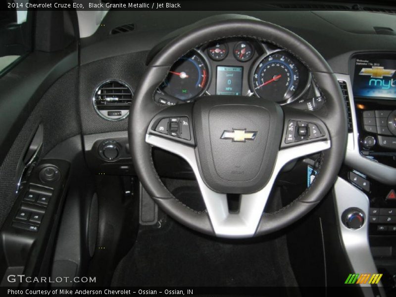 Black Granite Metallic / Jet Black 2014 Chevrolet Cruze Eco