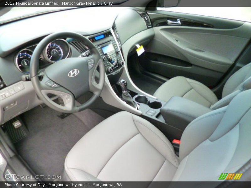 Harbor Gray Metallic / Gray 2013 Hyundai Sonata Limited