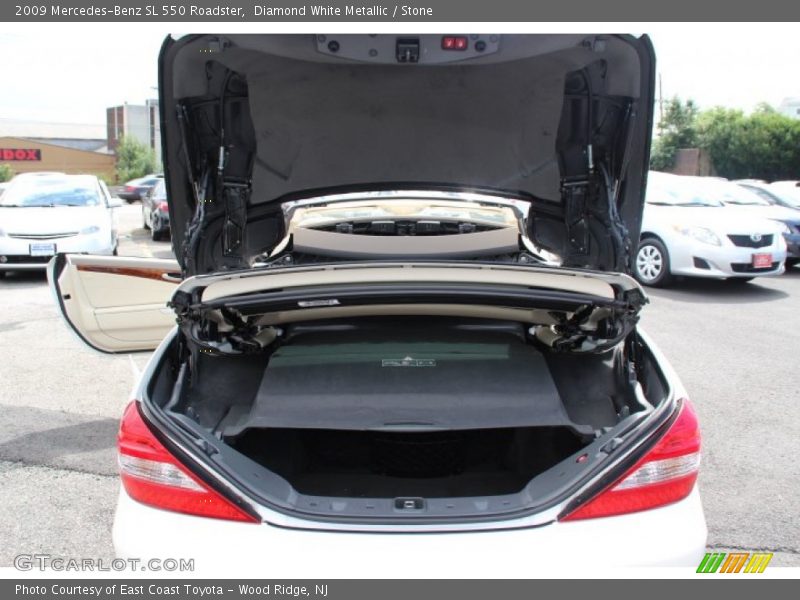 Diamond White Metallic / Stone 2009 Mercedes-Benz SL 550 Roadster