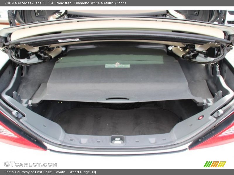 Diamond White Metallic / Stone 2009 Mercedes-Benz SL 550 Roadster