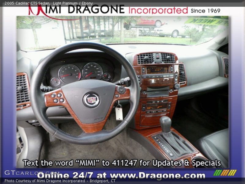Light Platinum / Ebony 2005 Cadillac CTS Sedan