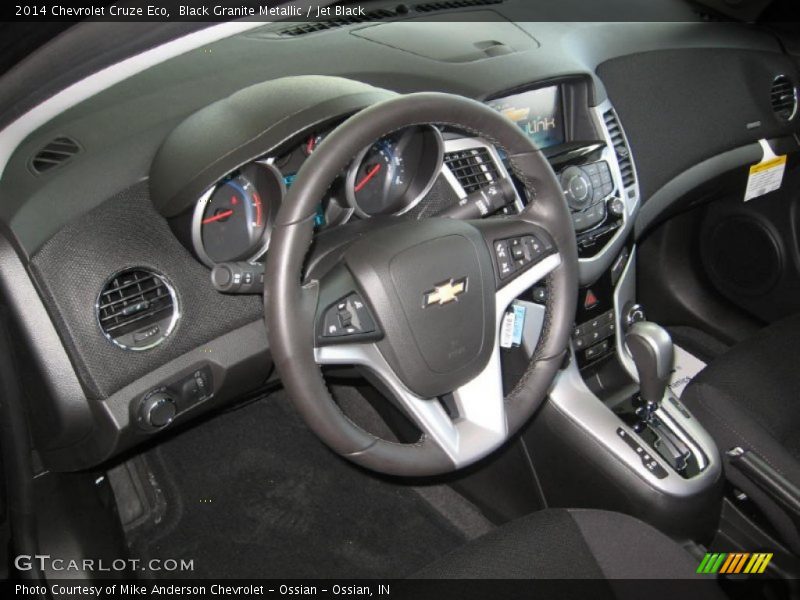 Black Granite Metallic / Jet Black 2014 Chevrolet Cruze Eco