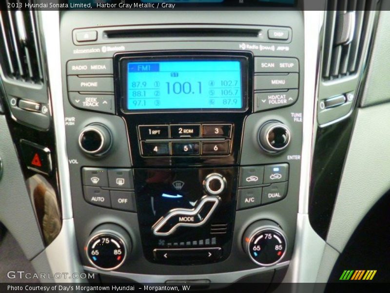 Harbor Gray Metallic / Gray 2013 Hyundai Sonata Limited