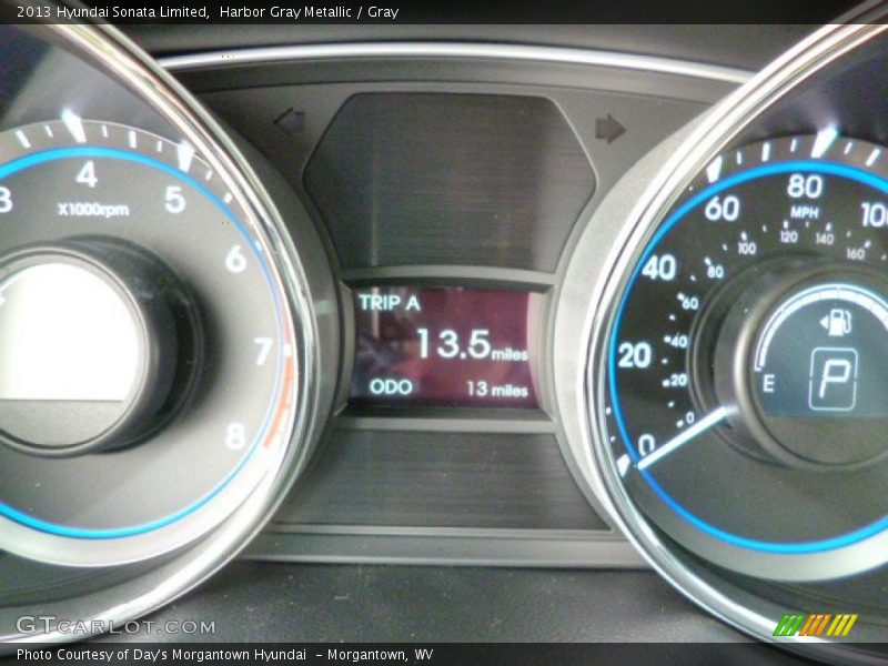 Harbor Gray Metallic / Gray 2013 Hyundai Sonata Limited