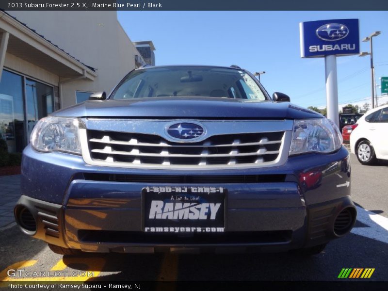 Marine Blue Pearl / Black 2013 Subaru Forester 2.5 X