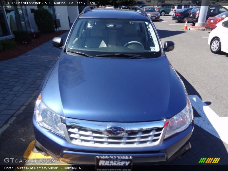 Marine Blue Pearl / Black 2013 Subaru Forester 2.5 X