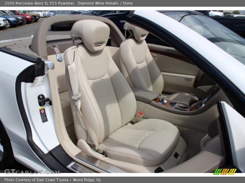 Diamond White Metallic / Stone 2009 Mercedes-Benz SL 550 Roadster