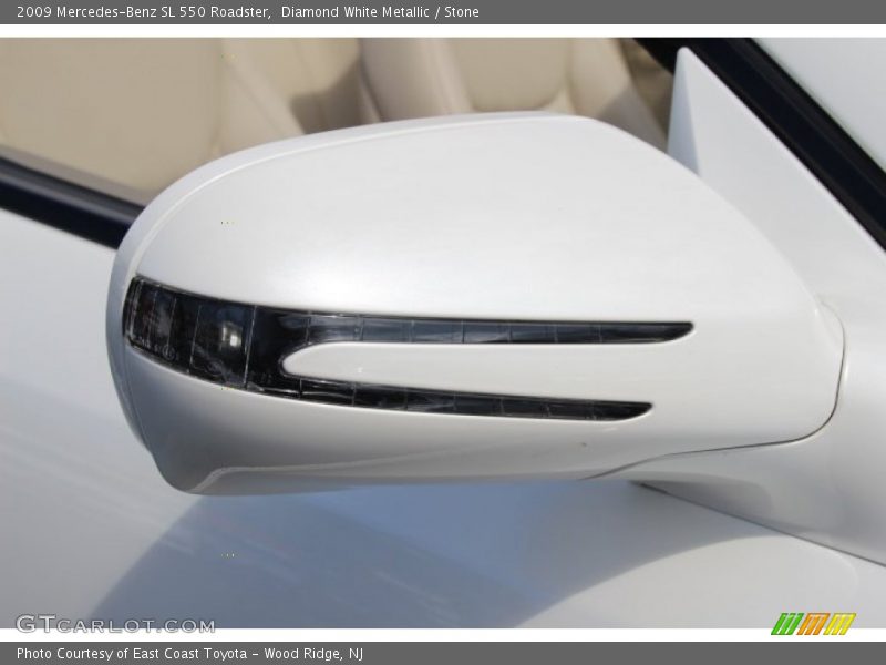 Diamond White Metallic / Stone 2009 Mercedes-Benz SL 550 Roadster