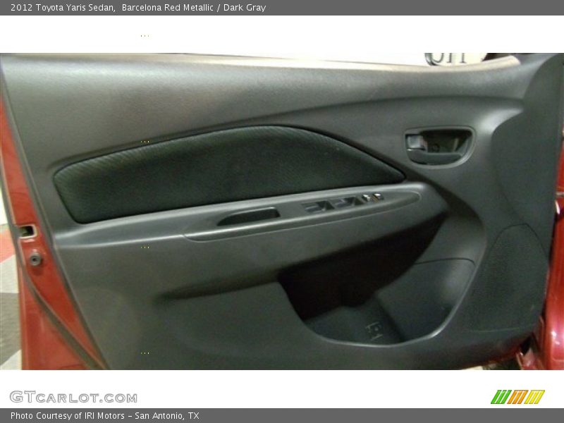 Barcelona Red Metallic / Dark Gray 2012 Toyota Yaris Sedan