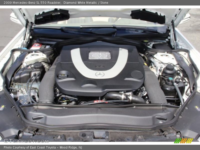 Diamond White Metallic / Stone 2009 Mercedes-Benz SL 550 Roadster