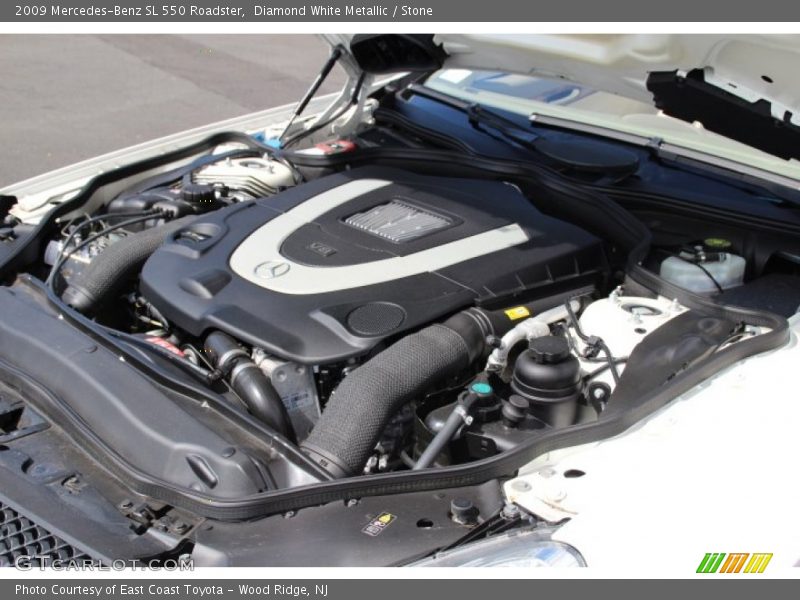 Diamond White Metallic / Stone 2009 Mercedes-Benz SL 550 Roadster