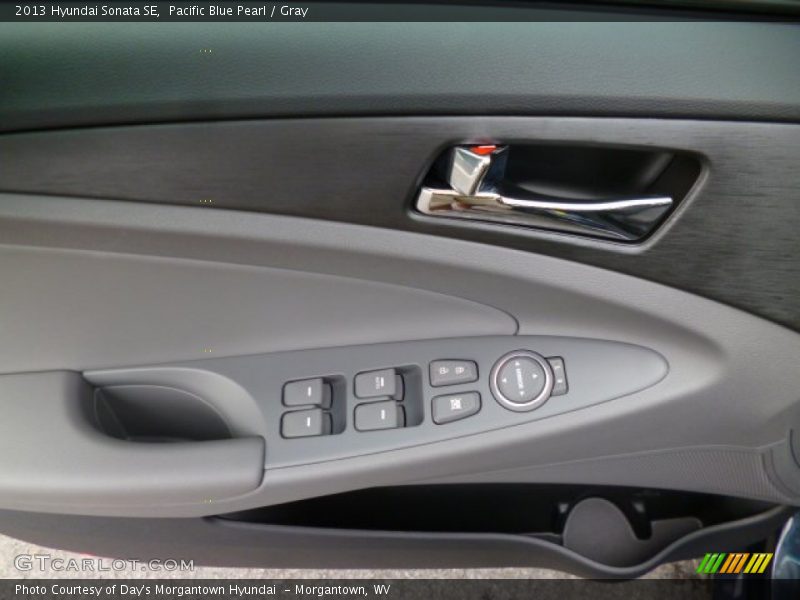 Pacific Blue Pearl / Gray 2013 Hyundai Sonata SE