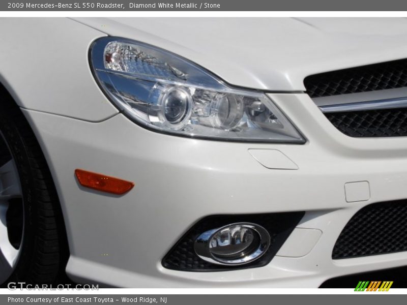 Diamond White Metallic / Stone 2009 Mercedes-Benz SL 550 Roadster