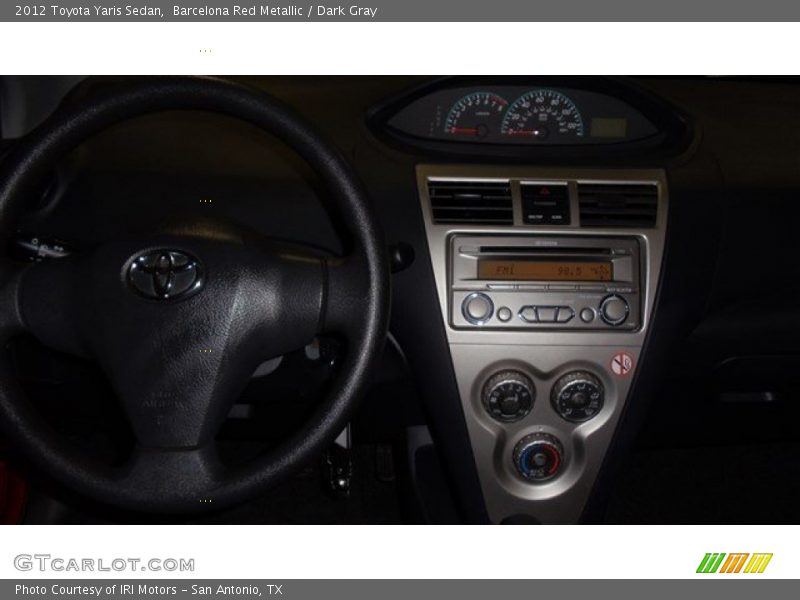 Barcelona Red Metallic / Dark Gray 2012 Toyota Yaris Sedan