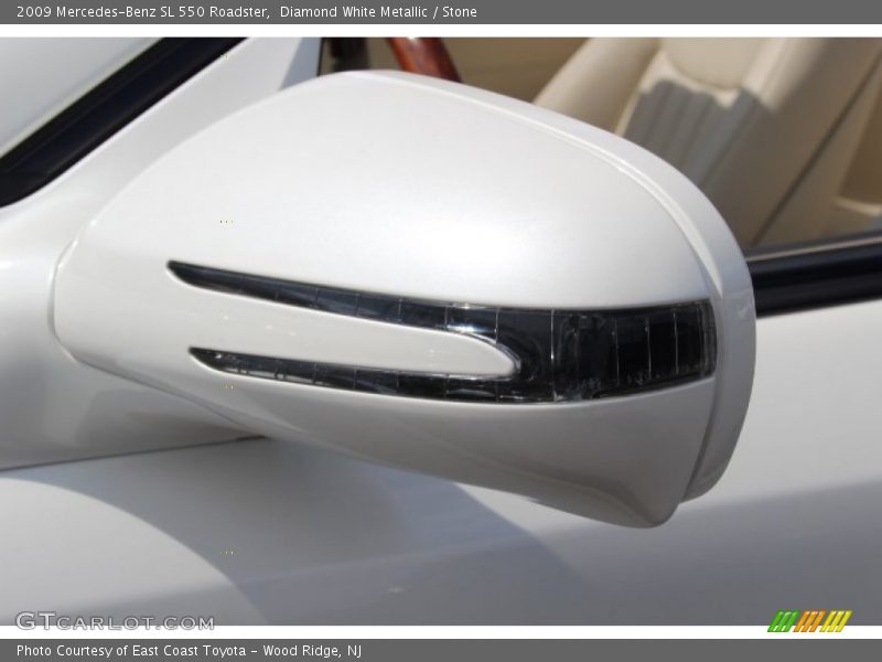Diamond White Metallic / Stone 2009 Mercedes-Benz SL 550 Roadster
