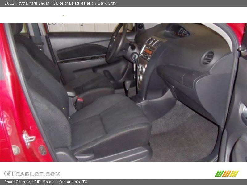 Barcelona Red Metallic / Dark Gray 2012 Toyota Yaris Sedan