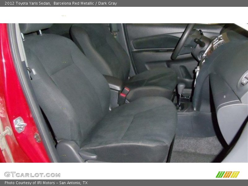 Barcelona Red Metallic / Dark Gray 2012 Toyota Yaris Sedan