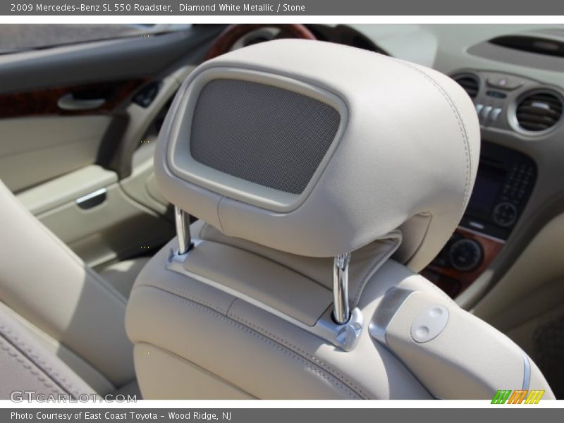Diamond White Metallic / Stone 2009 Mercedes-Benz SL 550 Roadster