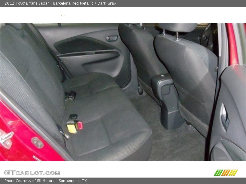 Barcelona Red Metallic / Dark Gray 2012 Toyota Yaris Sedan