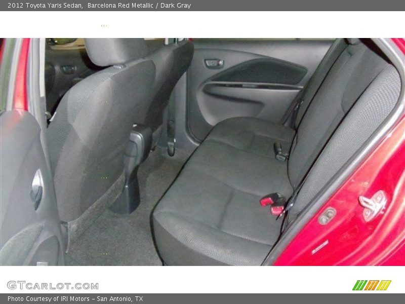 Barcelona Red Metallic / Dark Gray 2012 Toyota Yaris Sedan