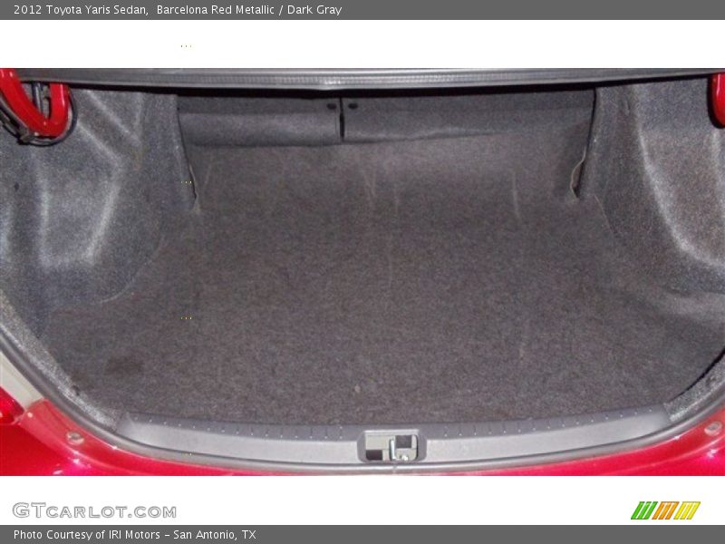 Barcelona Red Metallic / Dark Gray 2012 Toyota Yaris Sedan