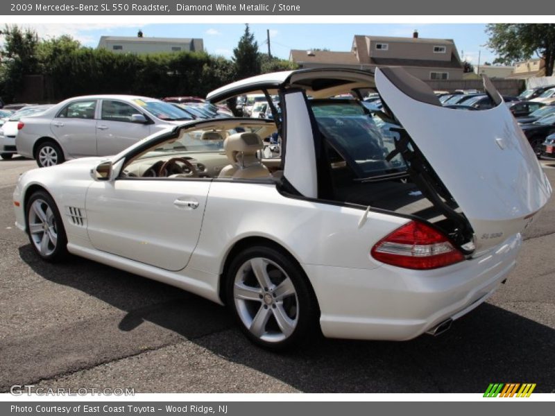 Diamond White Metallic / Stone 2009 Mercedes-Benz SL 550 Roadster