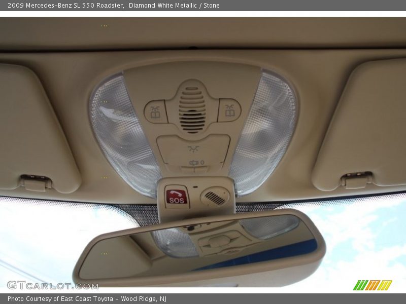 Diamond White Metallic / Stone 2009 Mercedes-Benz SL 550 Roadster