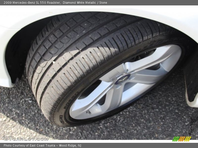 Diamond White Metallic / Stone 2009 Mercedes-Benz SL 550 Roadster