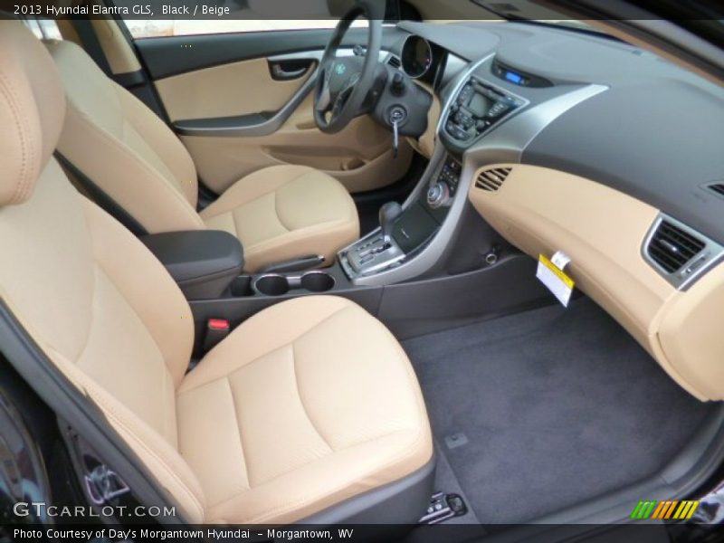 Black / Beige 2013 Hyundai Elantra GLS