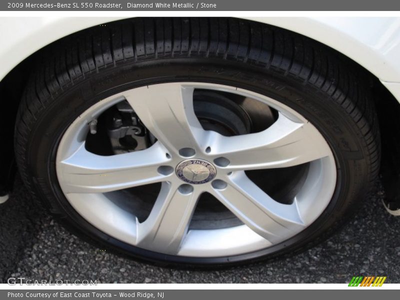 Diamond White Metallic / Stone 2009 Mercedes-Benz SL 550 Roadster