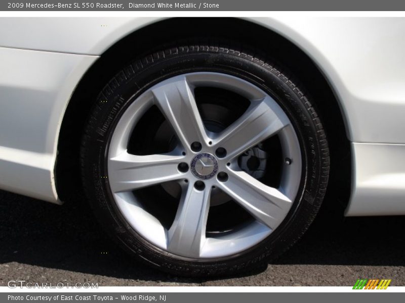 Diamond White Metallic / Stone 2009 Mercedes-Benz SL 550 Roadster