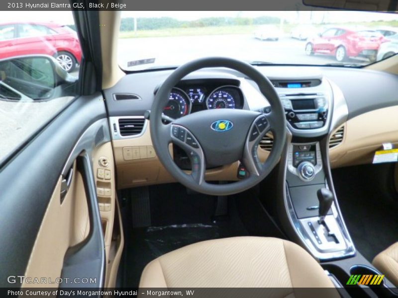 Black / Beige 2013 Hyundai Elantra GLS