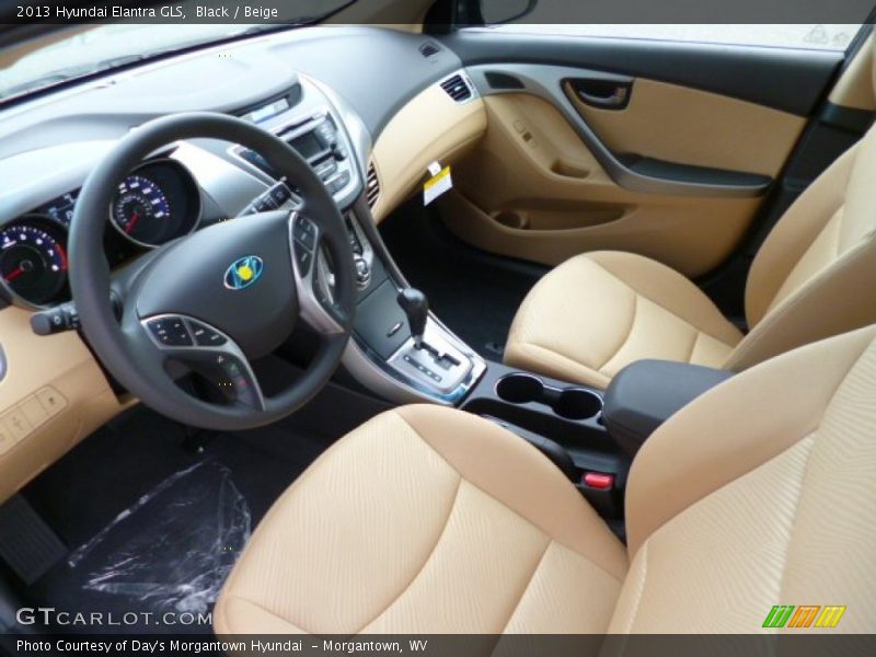 Black / Beige 2013 Hyundai Elantra GLS