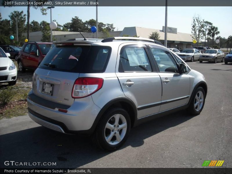 Silky Silver Metallic / Black 2007 Suzuki SX4 Sport AWD